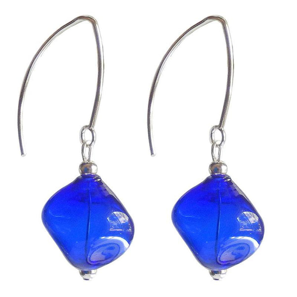 Sasso Solid Color Blown Glass Earring