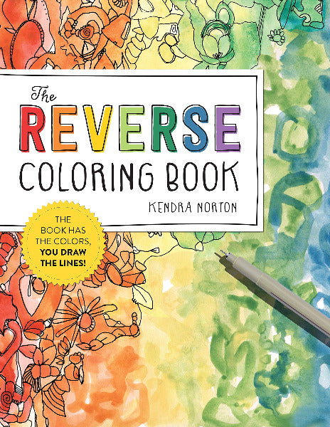 Watercolor Reverse Coloring Book Volume 2: A Journey of Self-Expression  Through Art, 30 Inspiring Designs