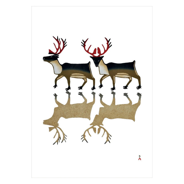 Caribou Reflection Holiday Boxed Notes