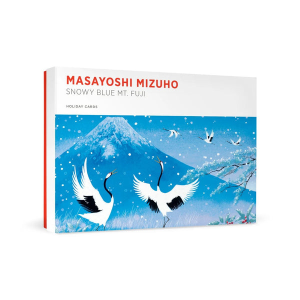 Snowy Blue Mount Fuji Holiday Boxed Notes
