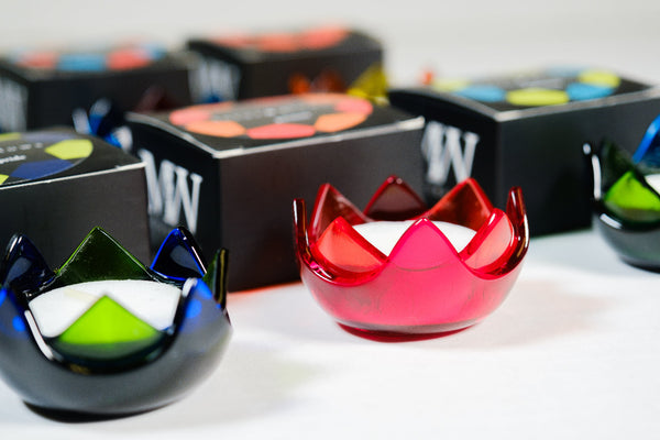 Lotus Glow Glass Votive