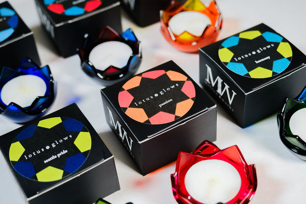 Lotus Glow Glass Votive