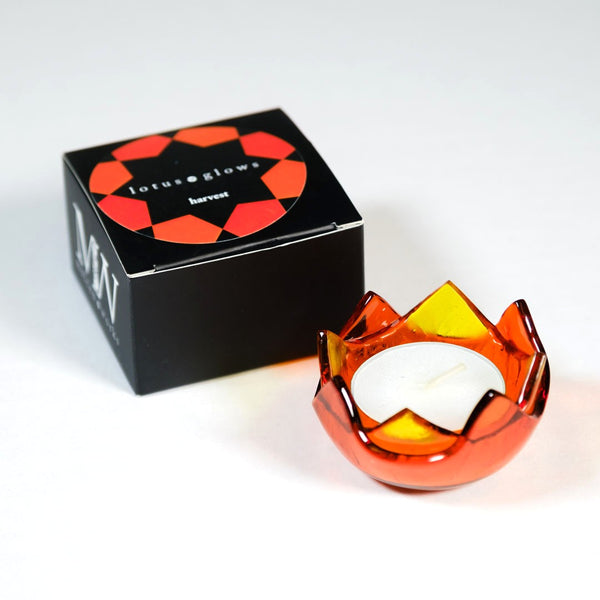 Lotus Glow Glass Votive