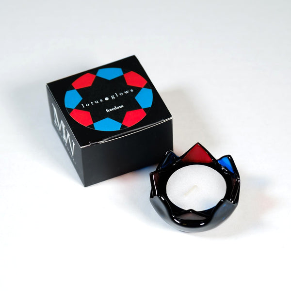 Lotus Glow Glass Votive