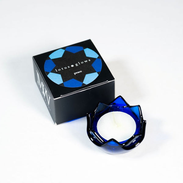 Lotus Glow Glass Votive