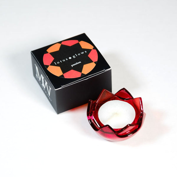 Lotus Glow Glass Votive