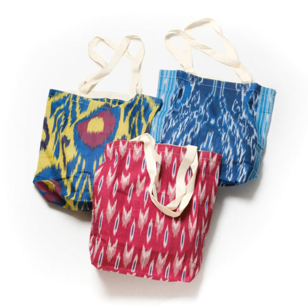 Cotton Ikat Tote Bag