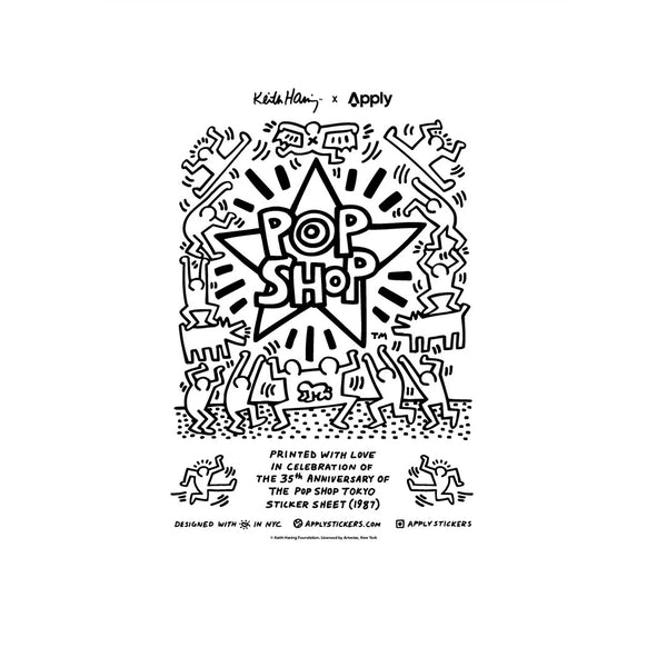 Pop Shop Tokyo Haring Sticker Sheet