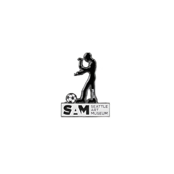 SAM Hammering Man Soccer Ball Enamel Pin