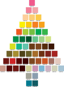 Paint Chip Christmas Tree Holiday Boxed Notes