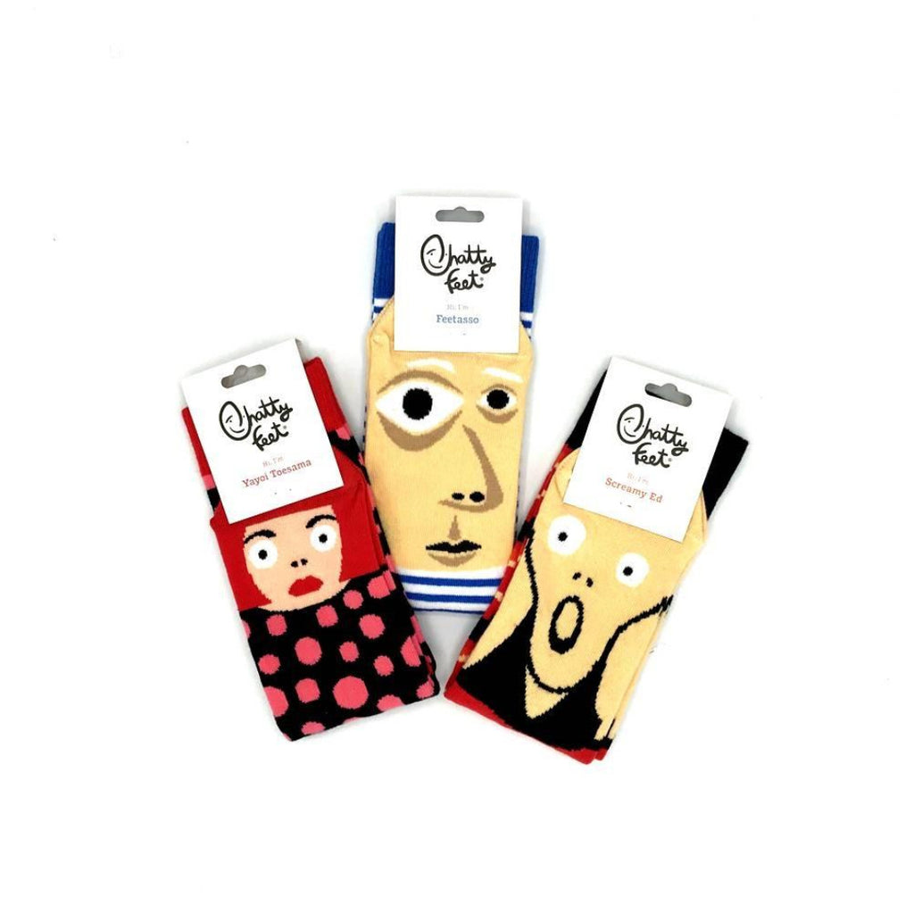 Gifts for an Artist- Fun Socks Set by ChattyFeet