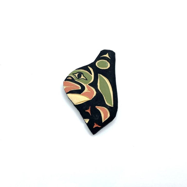 Hand Carved Wooden Pin