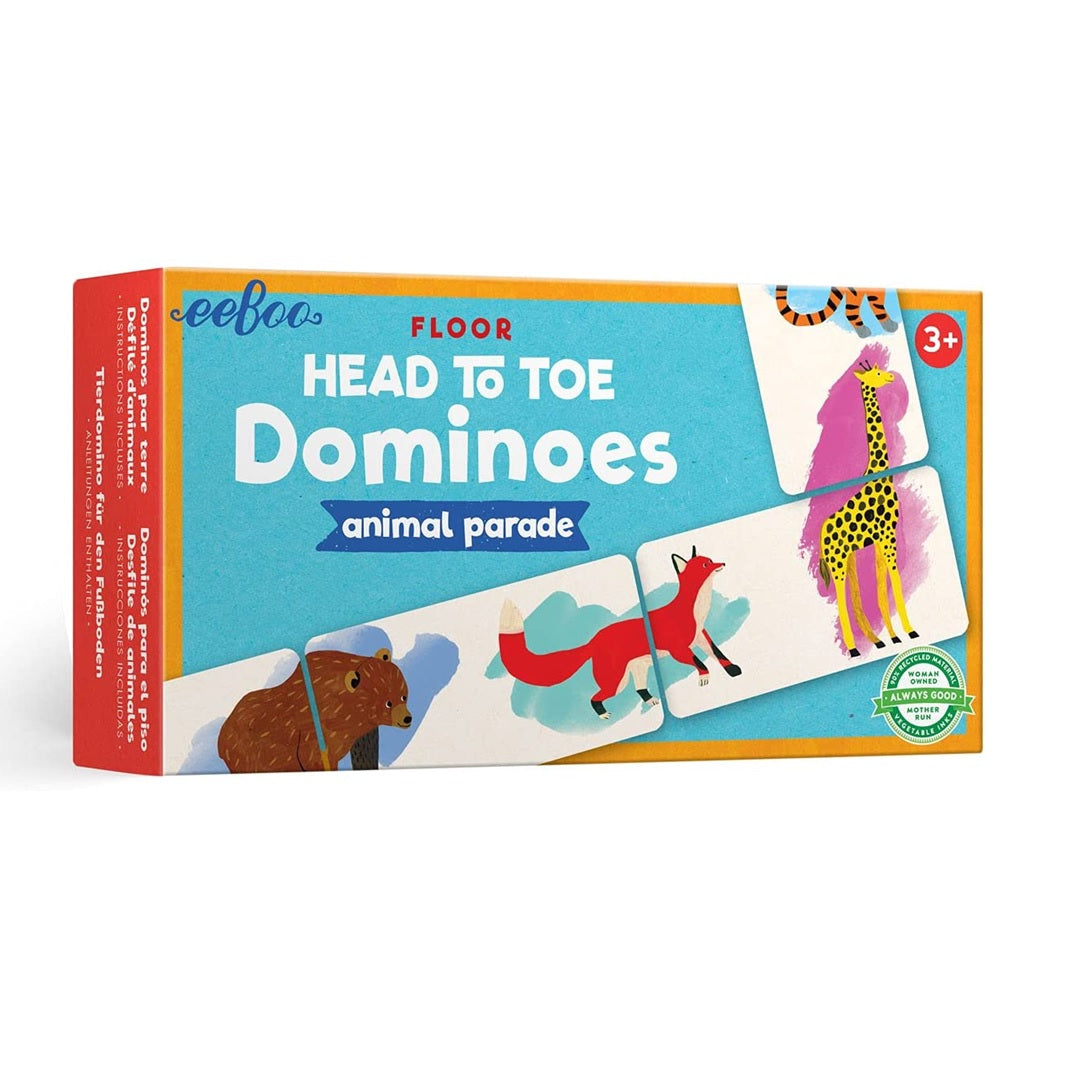 Animal Parade Head to Toe Dominoes