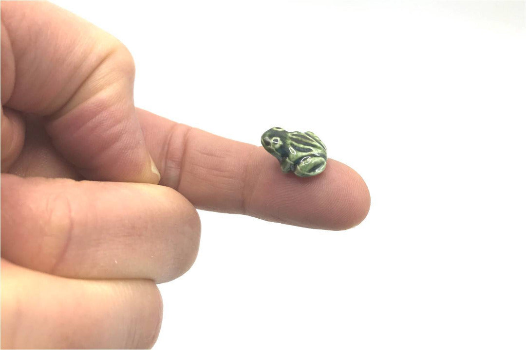 小物 Frog Amazon.com: Ebros Gift Animal Forest Whimsical Green Toad Frog On