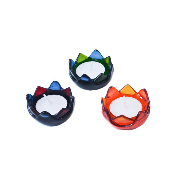 Lotus Glow Glass Votive