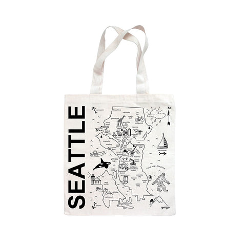 Seattle Map Tote